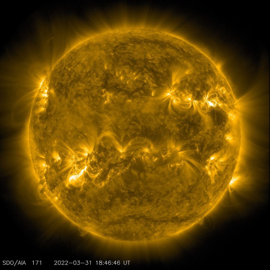 Solar Storm Watch Improves as a New Monitor Settles In solar flare erupting from the Sun surface